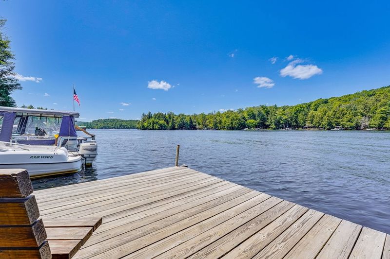 View up Sixth Lake from the dock