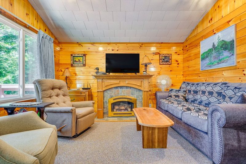 Living room with gas fireplace